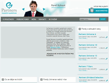 Tablet Screenshot of partnersis.cz